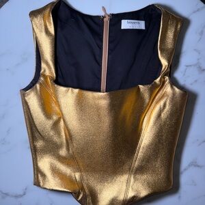 House of CB Metallic Gold Bodysuit